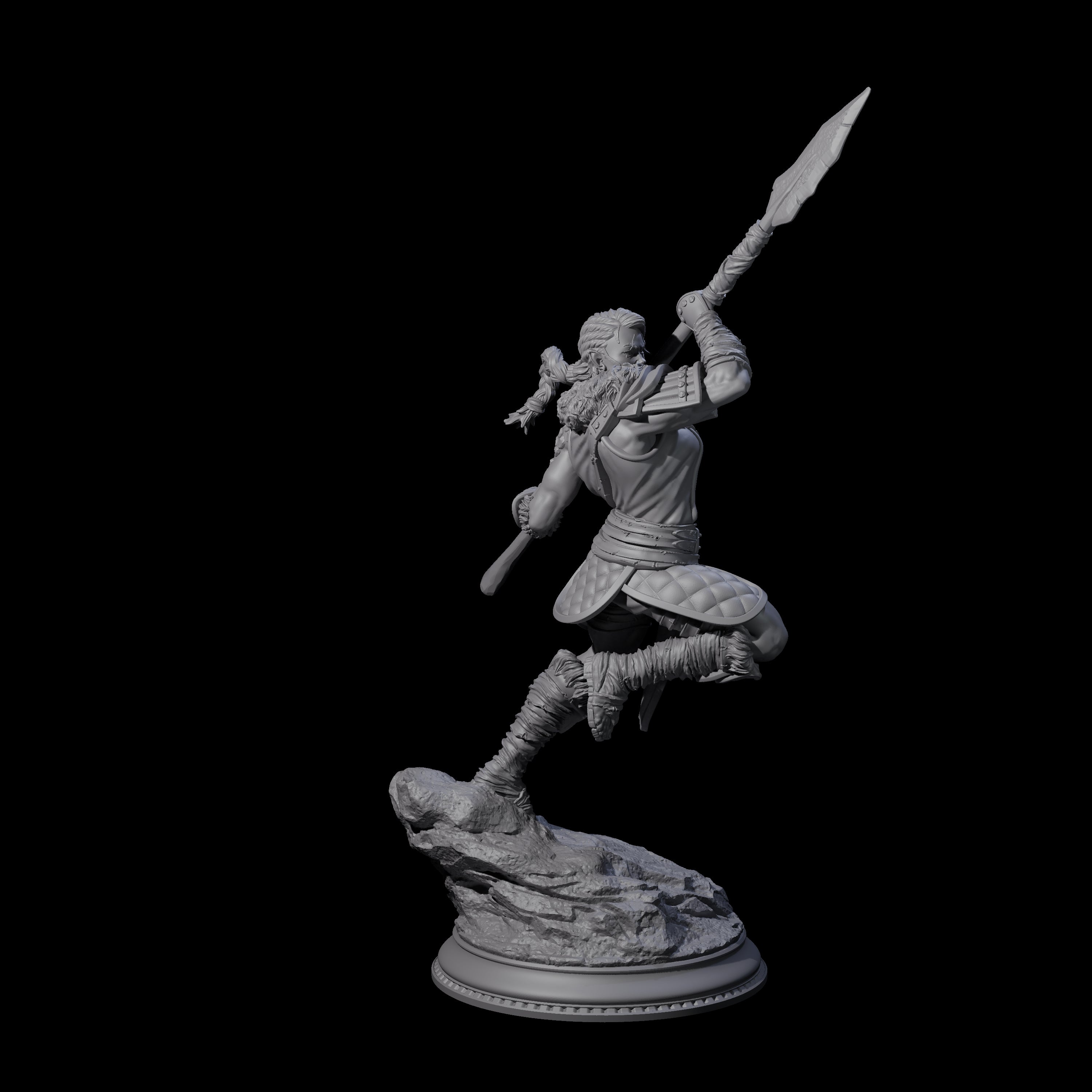 Dragon Marked Barbarian Miniature for Dungeons and Dragons, Pathfinder or other TTRPGs