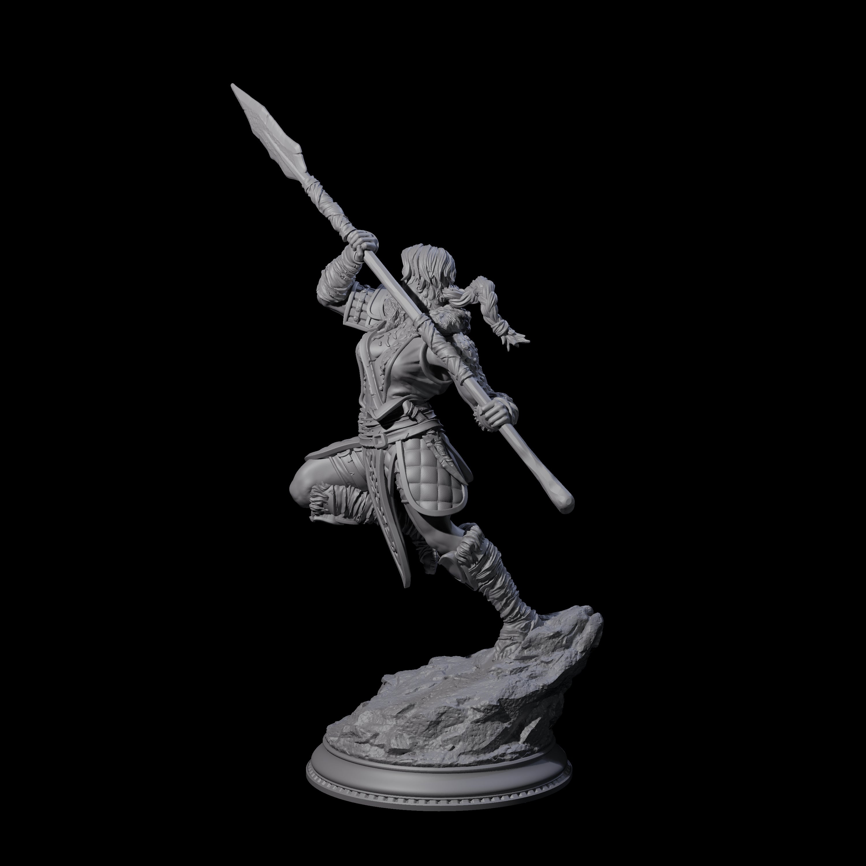 Dragon Marked Barbarian Miniature for Dungeons and Dragons, Pathfinder or other TTRPGs