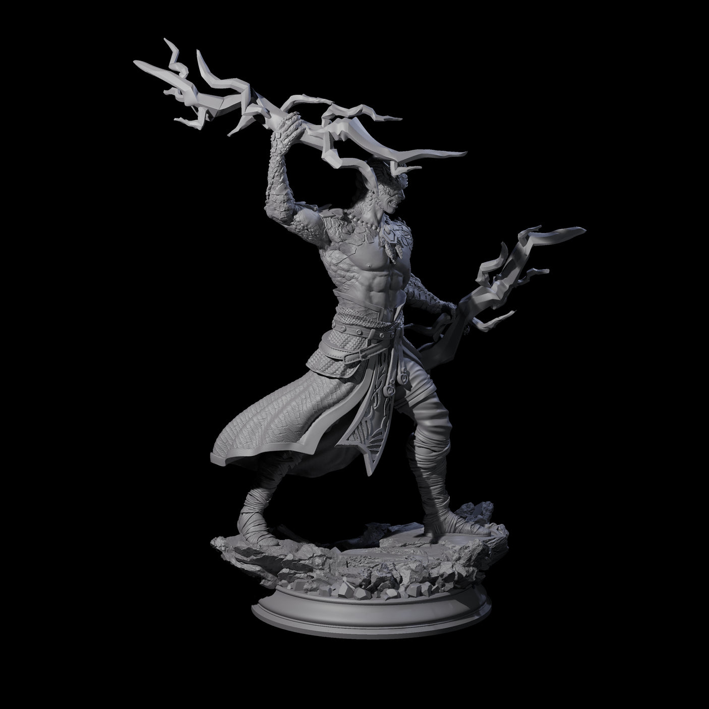 Dragon Marked Sorcerer Miniature for Dungeons and Dragons, Pathfinder or other TTRPGs