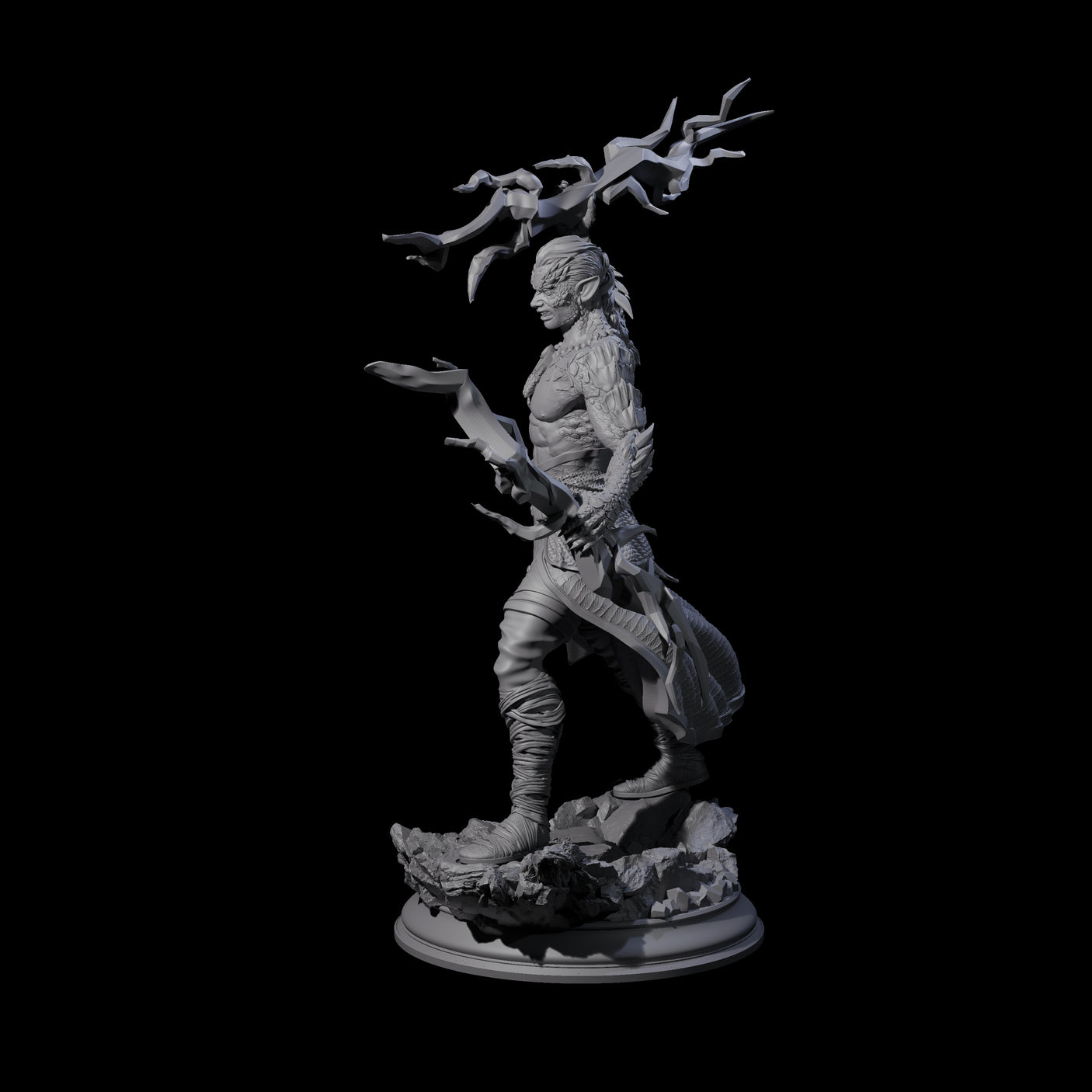 Dragon Marked Sorcerer Miniature for Dungeons and Dragons, Pathfinder or other TTRPGs