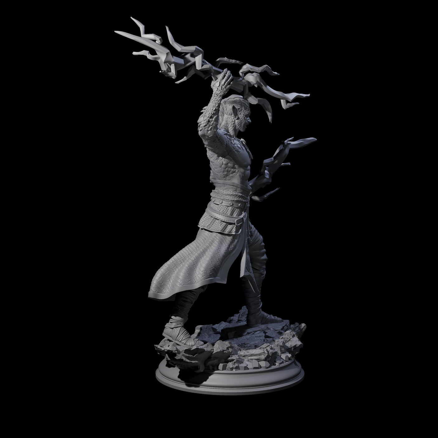 Dragon Marked Sorcerer Miniature for Dungeons and Dragons, Pathfinder or other TTRPGs