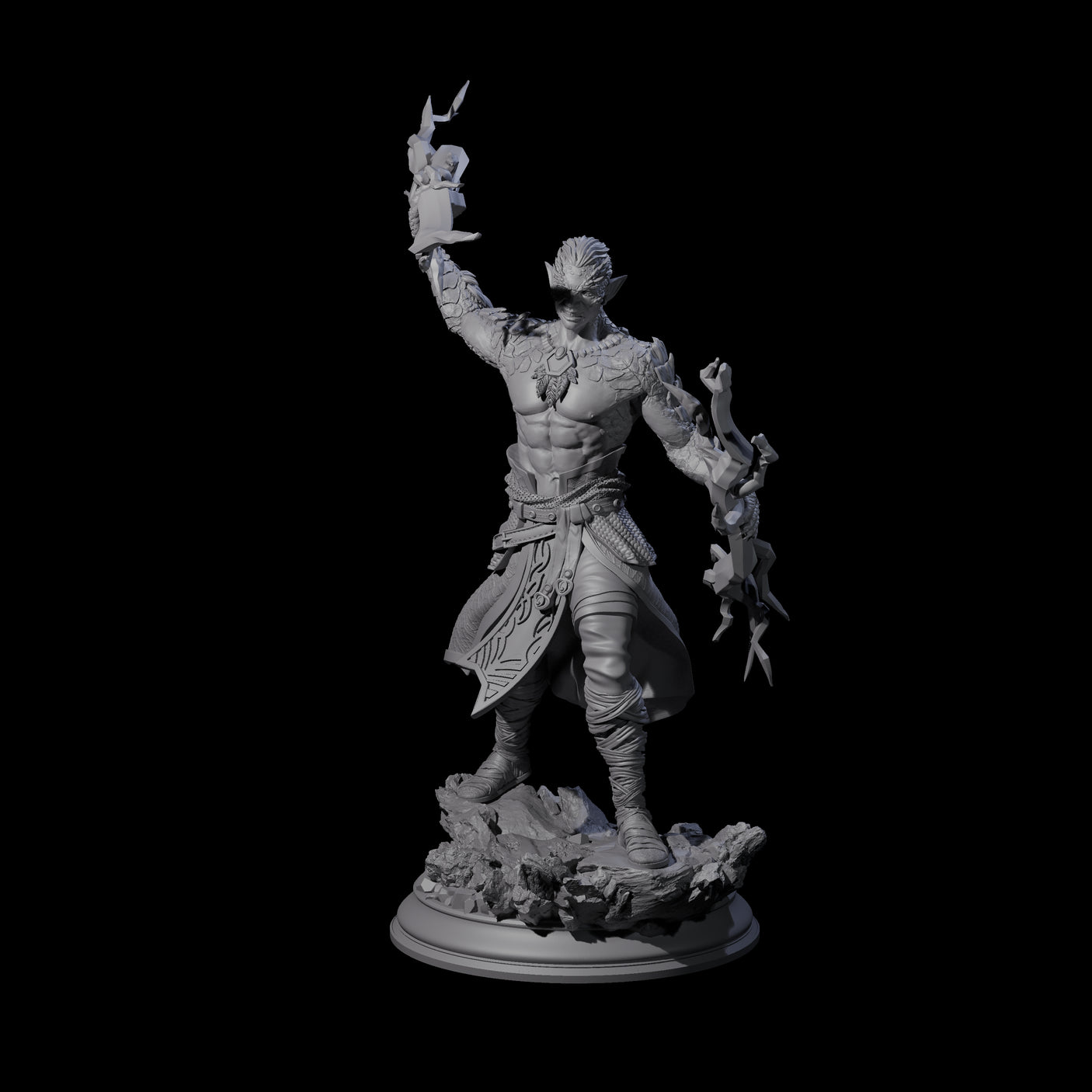 Dragon Marked Sorcerer Miniature for Dungeons and Dragons, Pathfinder or other TTRPGs