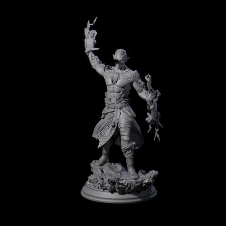 Dragon Marked Sorcerer Miniature for Dungeons and Dragons, Pathfinder or other TTRPGs