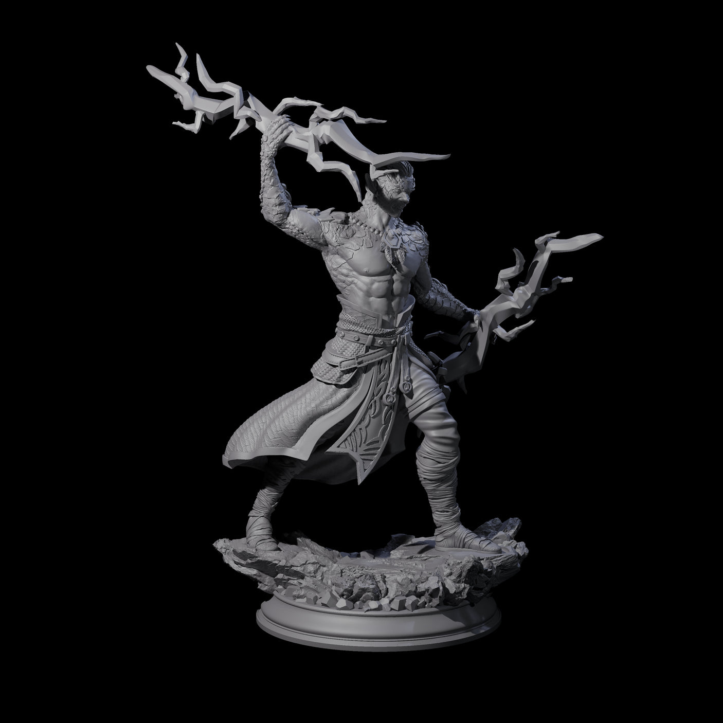Dragon Marked Sorcerer Miniature for Dungeons and Dragons, Pathfinder or other TTRPGs