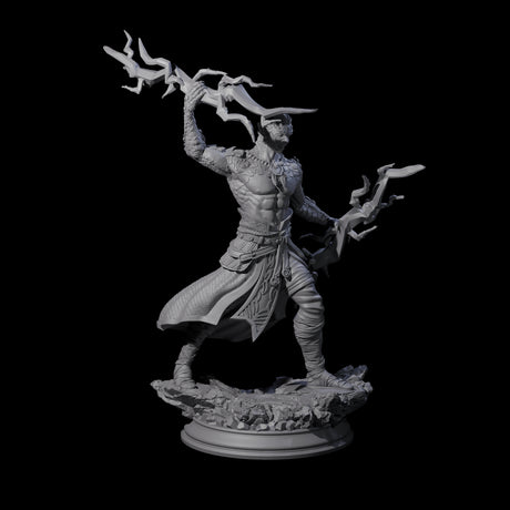 Dragon Marked Sorcerer Miniature for Dungeons and Dragons, Pathfinder or other TTRPGs