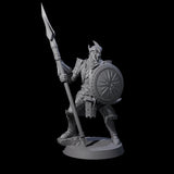 Dragon Spearman A Miniature for Dungeons and Dragons, Pathfinder or other TTRPGs