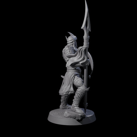 Dragon Spearman A Miniature for Dungeons and Dragons, Pathfinder or other TTRPGs