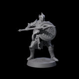 Dragon Spearman B Miniature for Dungeons and Dragons, Pathfinder or other TTRPGs