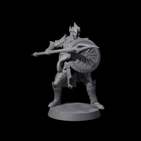 Dragon Spearman B Miniature for Dungeons and Dragons, Pathfinder or other TTRPGs