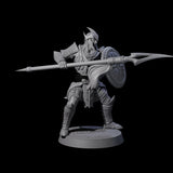 Dragon Spearman B Miniature for Dungeons and Dragons, Pathfinder or other TTRPGs