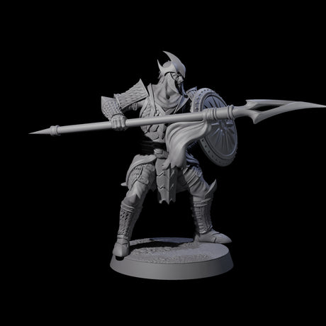 Dragon Spearman B Miniature for Dungeons and Dragons, Pathfinder or other TTRPGs