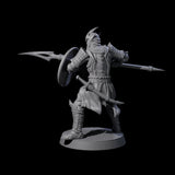 Dragon Spearman B Miniature for Dungeons and Dragons, Pathfinder or other TTRPGs