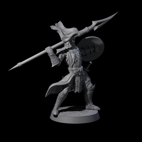 Dragon Spearman C Miniature for Dungeons and Dragons, Pathfinder or other TTRPGs