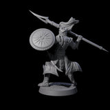 Dragon Spearman C Miniature for Dungeons and Dragons, Pathfinder or other TTRPGs