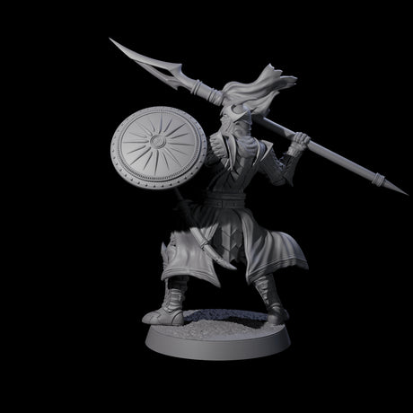 Dragon Spearman C Miniature for Dungeons and Dragons, Pathfinder or other TTRPGs