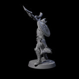 Dragon Spearman C Miniature for Dungeons and Dragons, Pathfinder or other TTRPGs