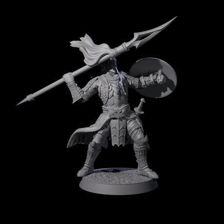 Dragon Spearman C Miniature for Dungeons and Dragons, Pathfinder or other TTRPGs