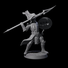Dragon Spearman C Miniature for Dungeons and Dragons, Pathfinder or other TTRPGs