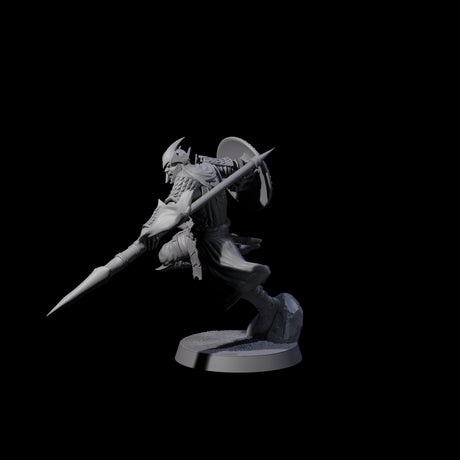 Dragon Spearman E Miniature for Dungeons and Dragons, Pathfinder or other TTRPGs
