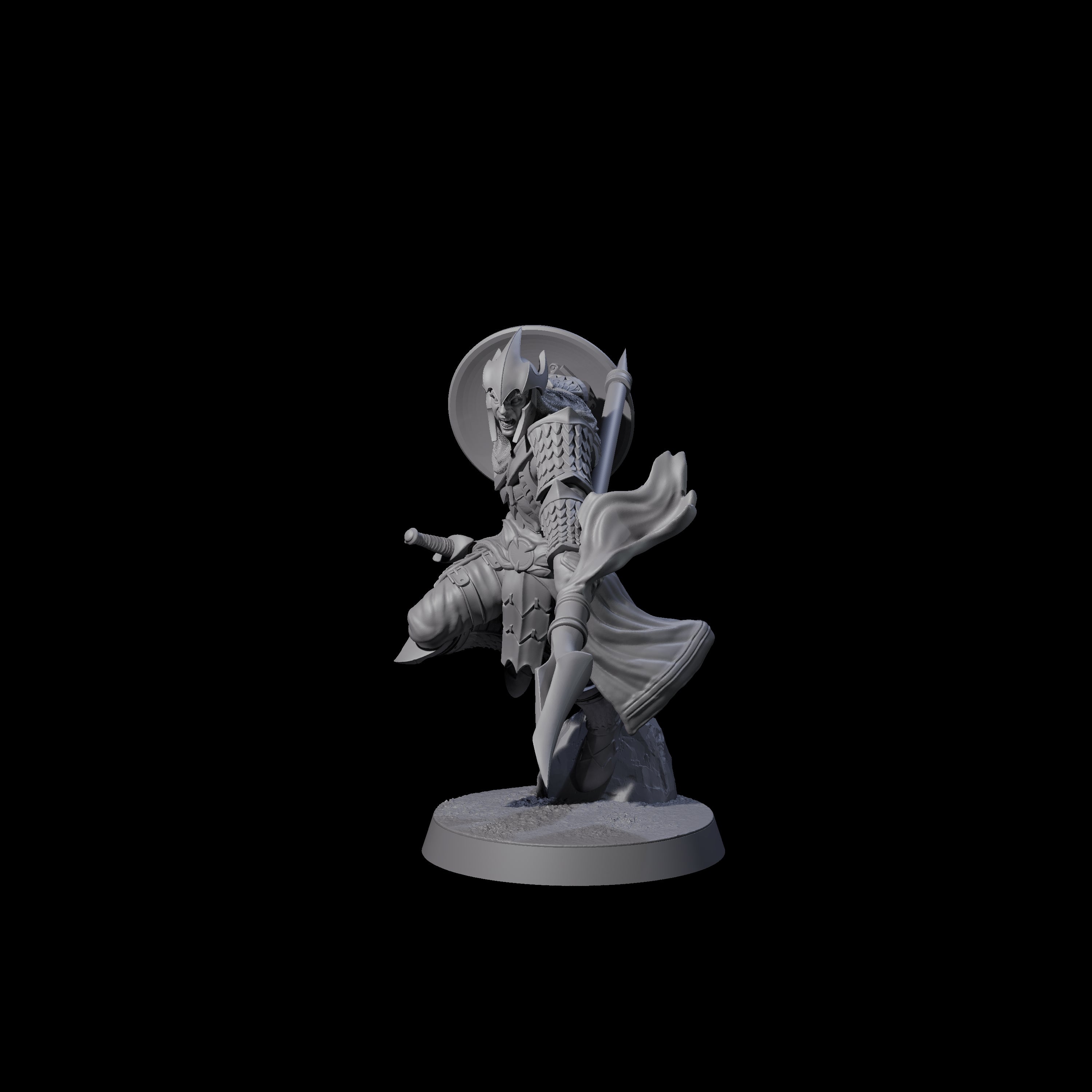 Dragon Spearman E Miniature for Dungeons and Dragons, Pathfinder or other TTRPGs
