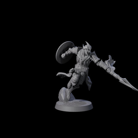Dragon Spearman E Miniature for Dungeons and Dragons, Pathfinder or other TTRPGs