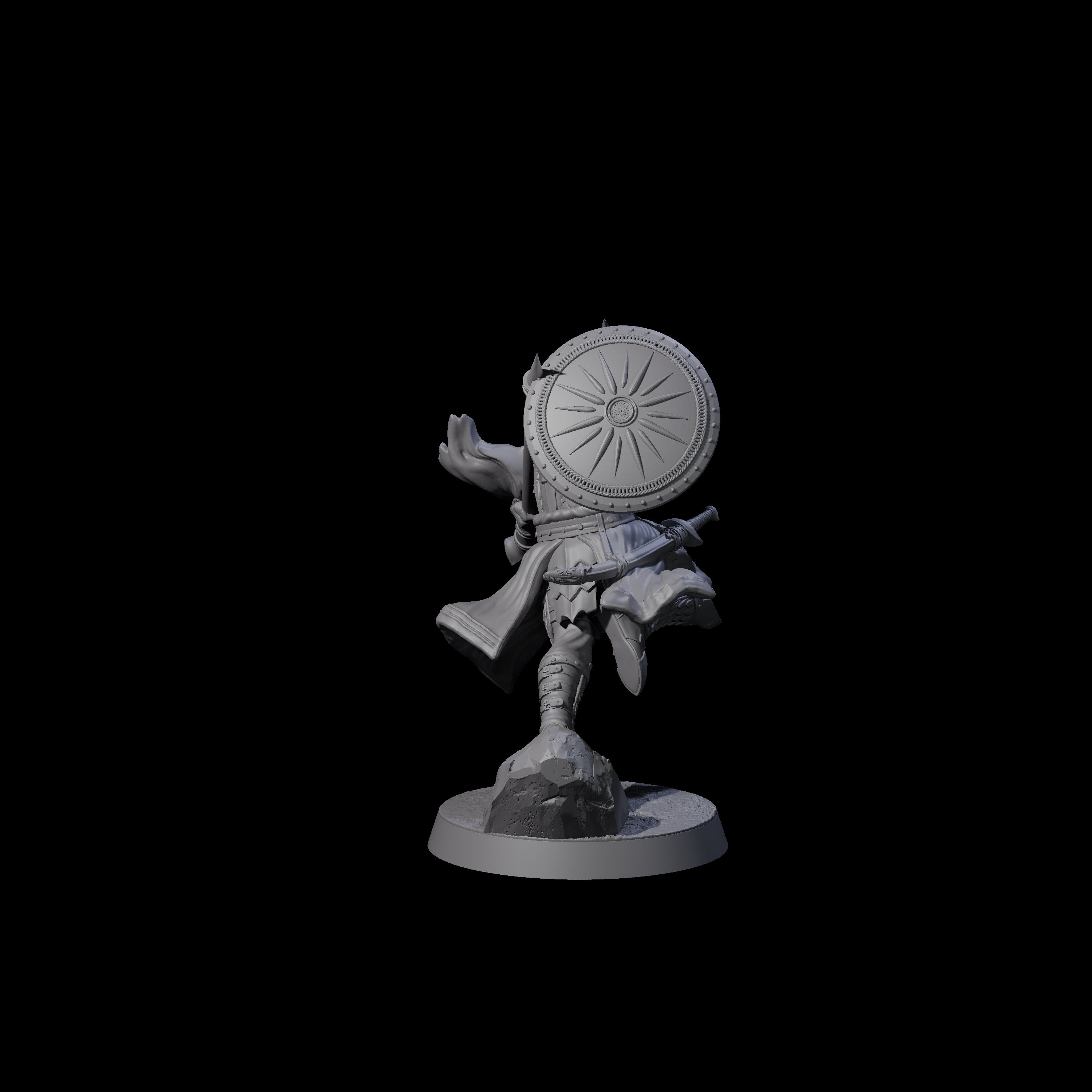 Dragon Spearman E Miniature for Dungeons and Dragons, Pathfinder or other TTRPGs