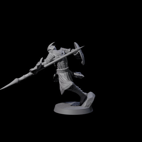 Dragon Spearman E Miniature for Dungeons and Dragons, Pathfinder or other TTRPGs