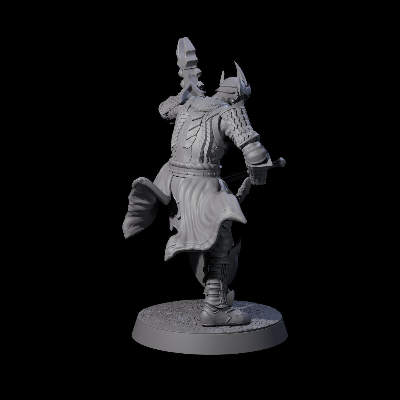 Dragon Spearman F Miniature for Dungeons and Dragons, Pathfinder or other TTRPGs