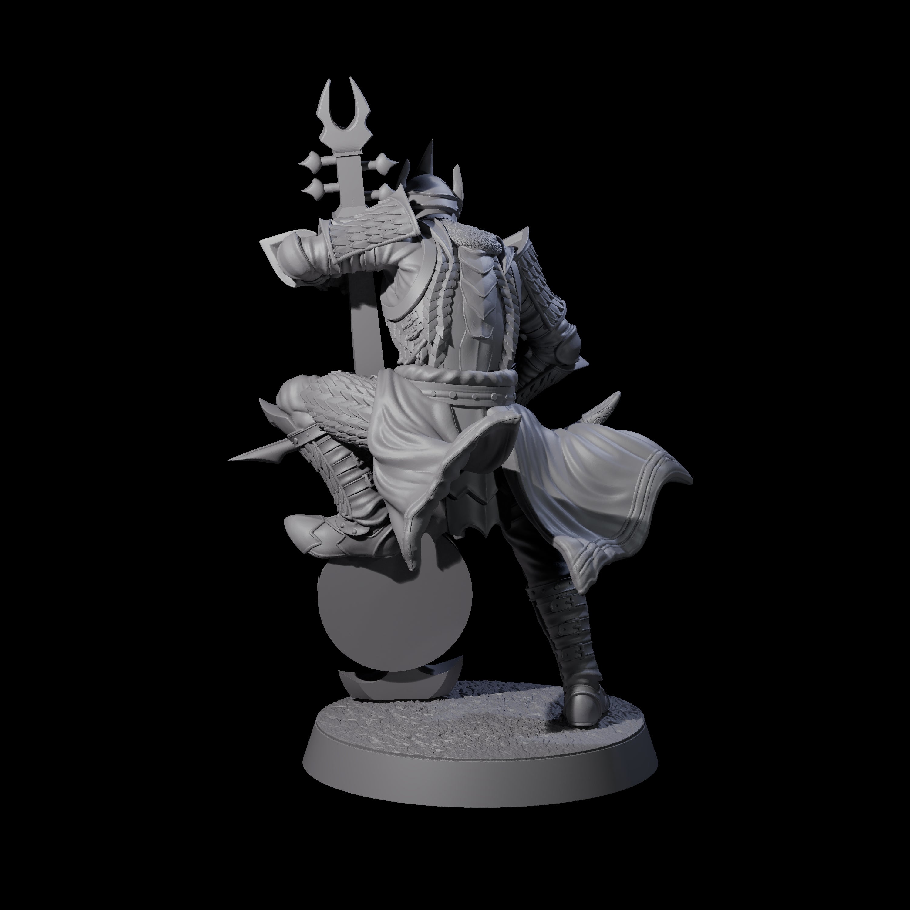 Dragon Spearman F Miniature for Dungeons and Dragons, Pathfinder or other TTRPGs