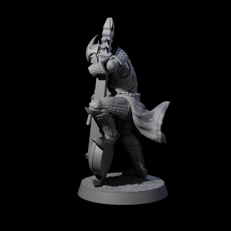 Dragon Spearman F Miniature for Dungeons and Dragons, Pathfinder or other TTRPGs