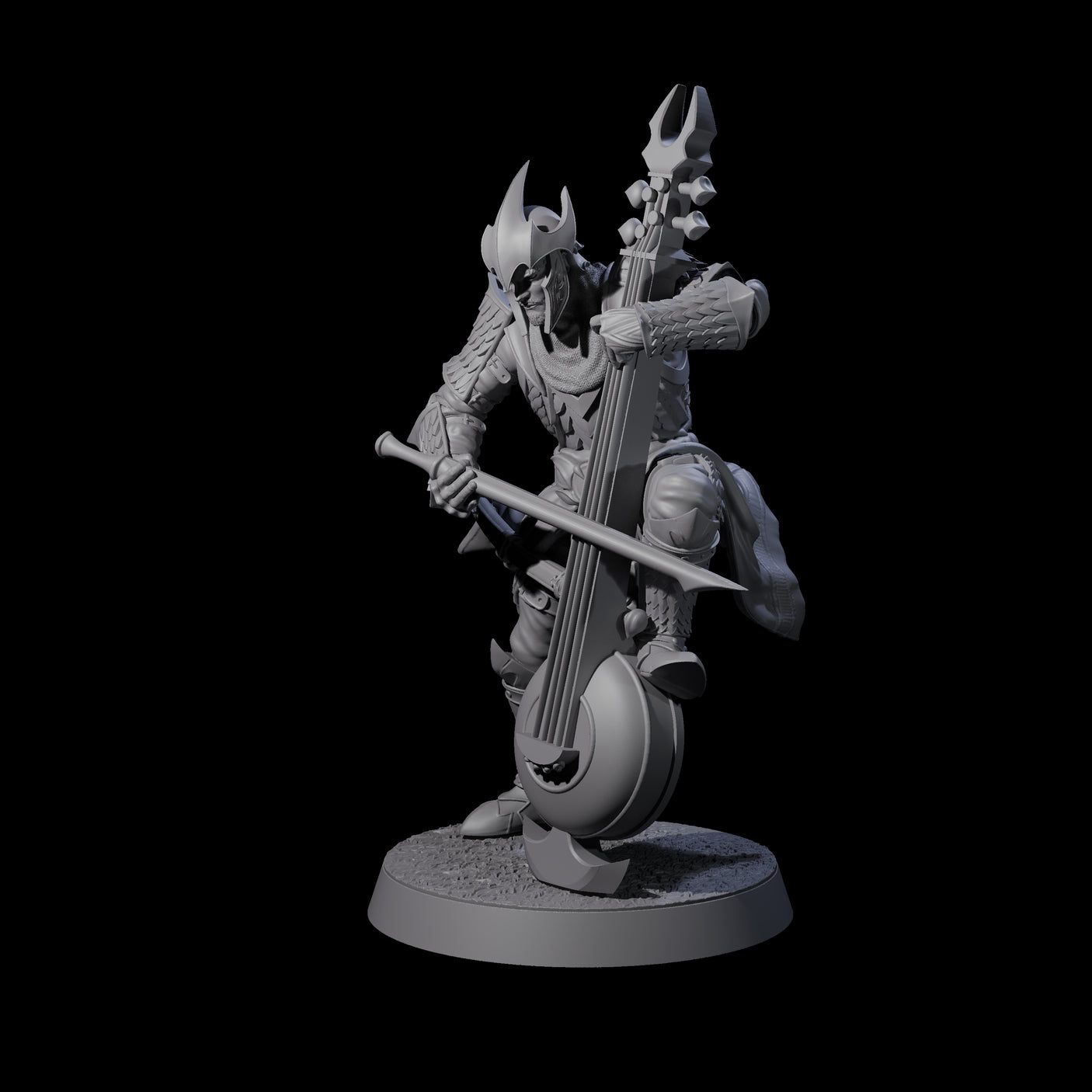 Dragon Spearman F Miniature for Dungeons and Dragons, Pathfinder or other TTRPGs
