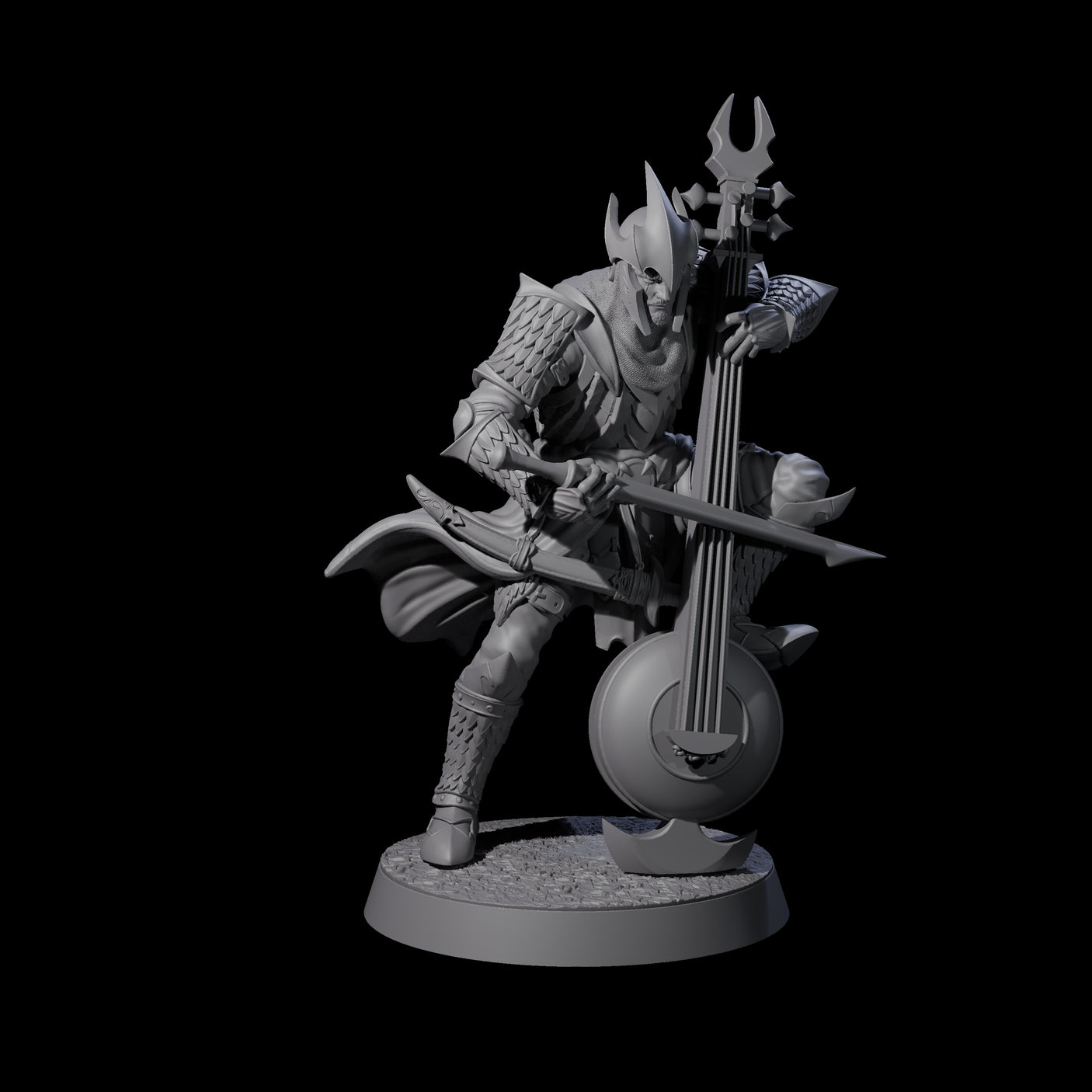 Dragon Spearman F Miniature for Dungeons and Dragons, Pathfinder or other TTRPGs