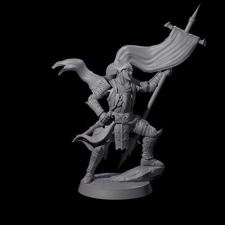 Dragon Spearman G Miniature for Dungeons and Dragons, Pathfinder or other TTRPGs