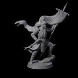 Dragon Spearman G Miniature for Dungeons and Dragons, Pathfinder or other TTRPGs