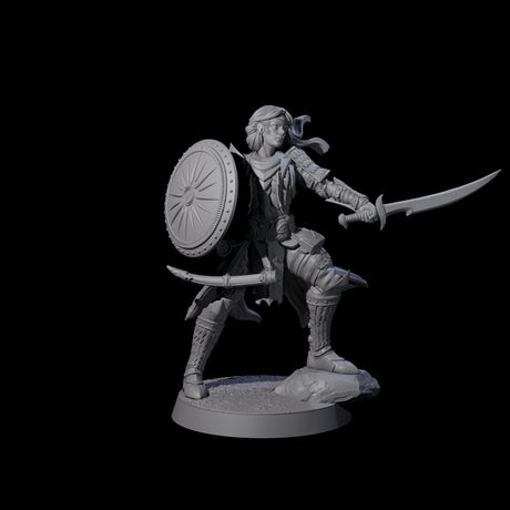 Dragon Spearman H Miniature for Dungeons and Dragons, Pathfinder or other TTRPGs