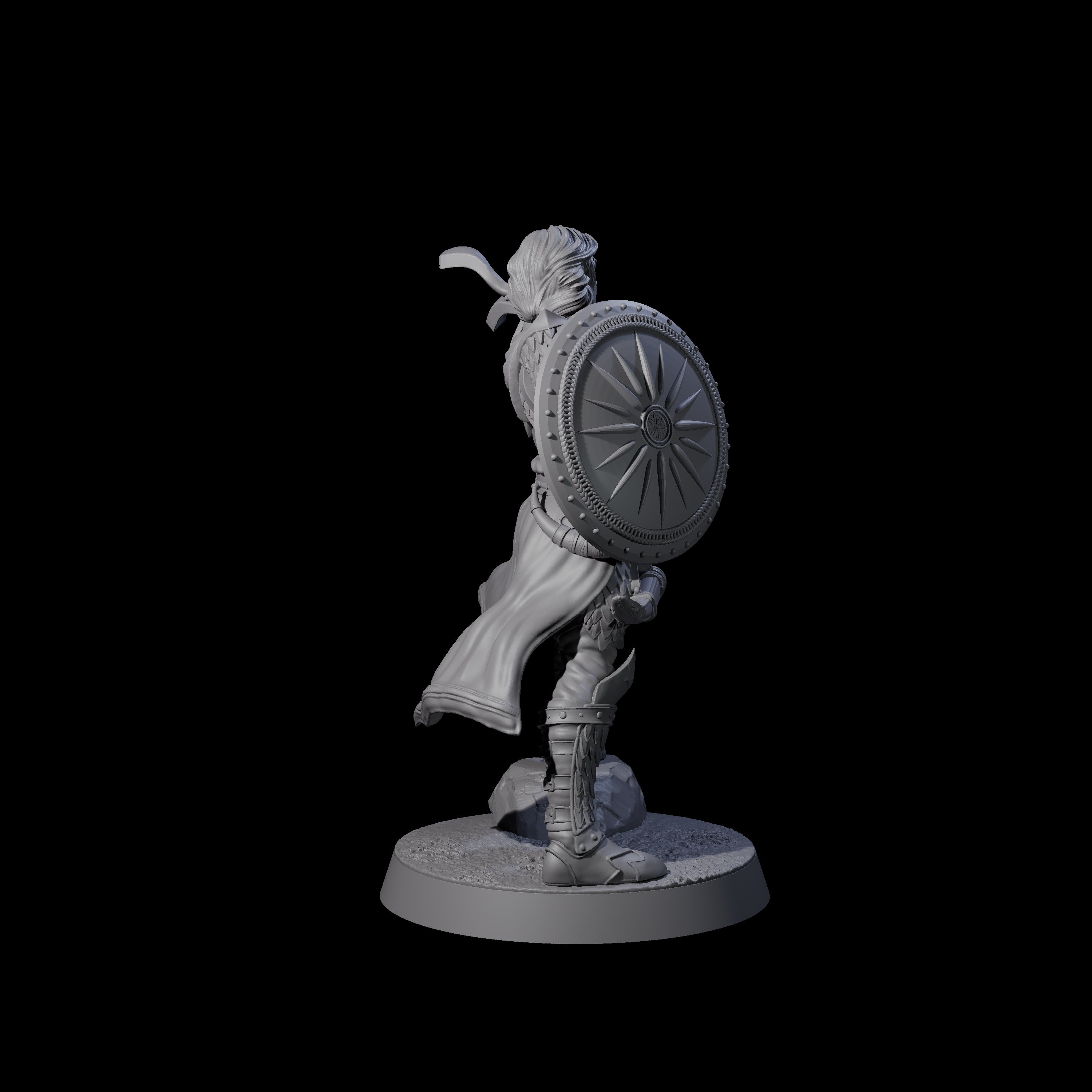 Dragon Spearman H Miniature for Dungeons and Dragons, Pathfinder or other TTRPGs