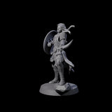 Dragon Spearman H Miniature for Dungeons and Dragons, Pathfinder or other TTRPGs