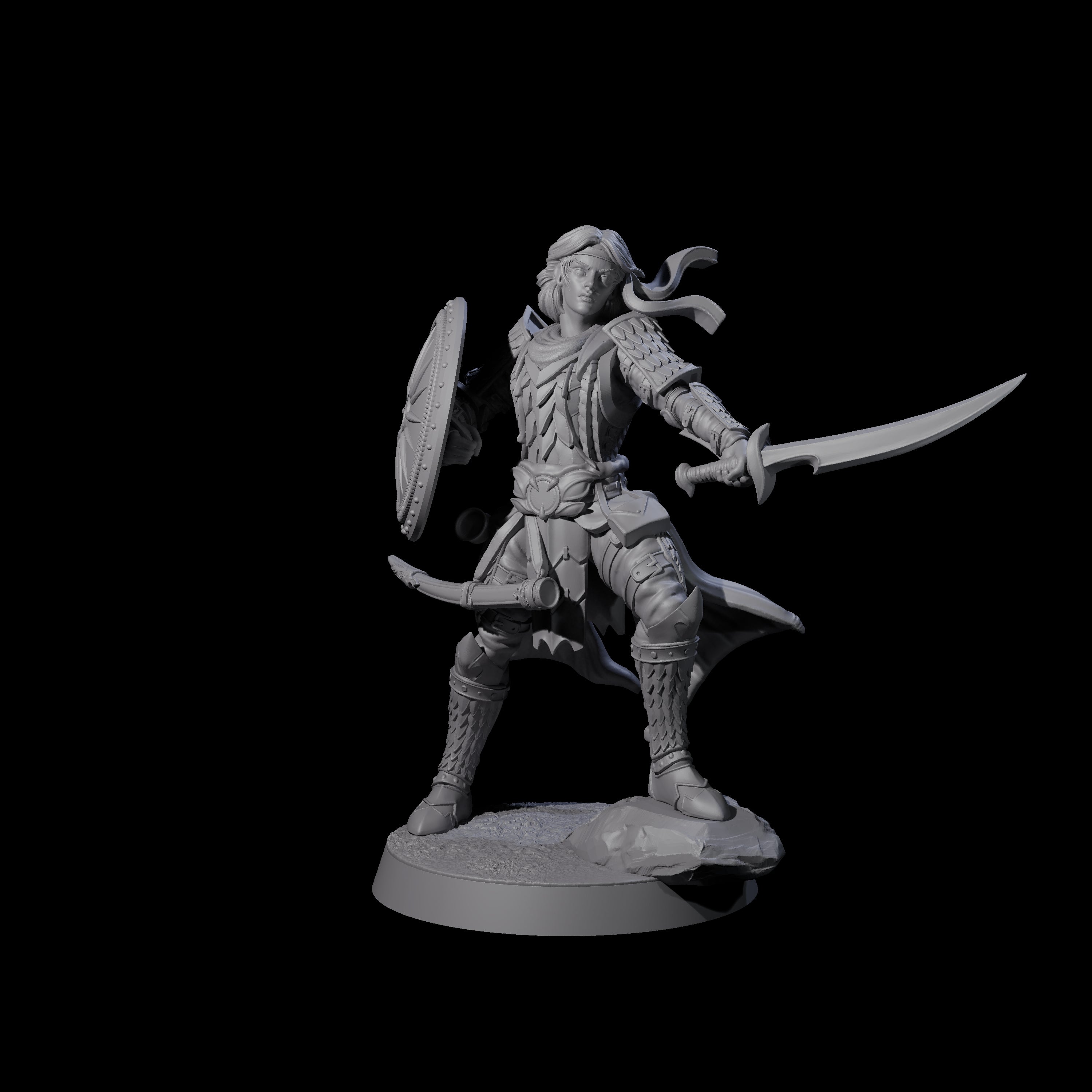 Dragon Spearman H Miniature for Dungeons and Dragons, Pathfinder or other TTRPGs