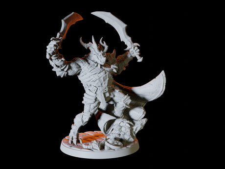 Dragonborn Champion Miniature for Dungeons and Dragons, Pathfinder or other TTRPGs