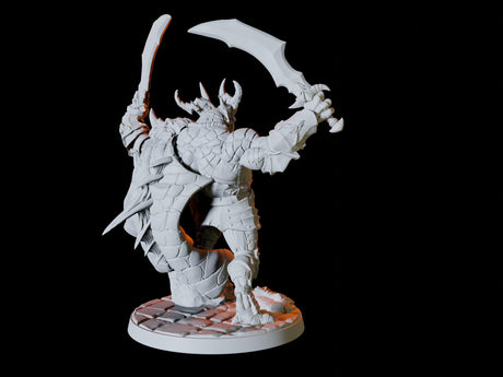 Dragonborn Champion Miniature for Dungeons and Dragons, Pathfinder or other TTRPGs