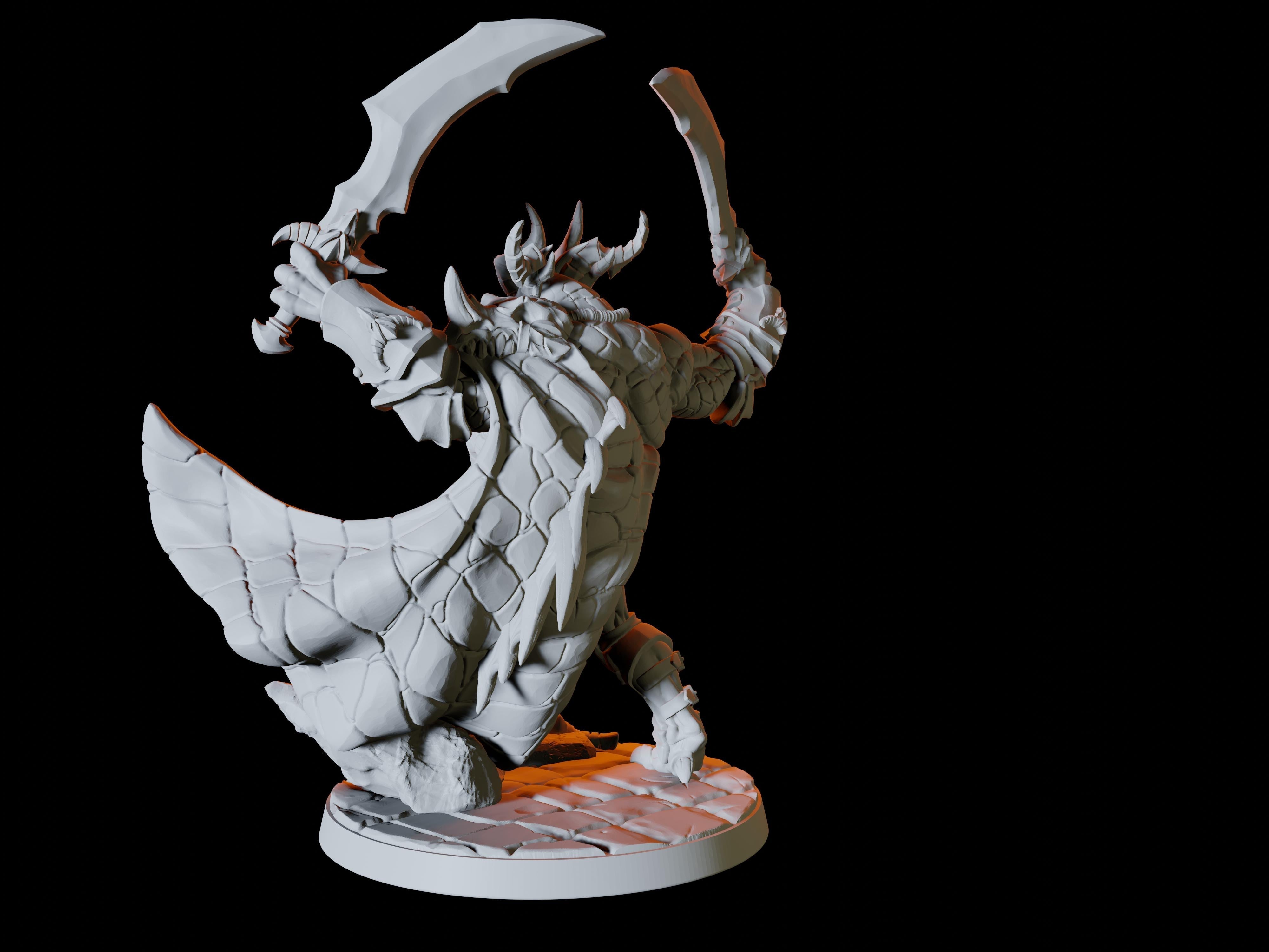 Dragonborn Champion Miniature for Dungeons and Dragons - Myth Forged