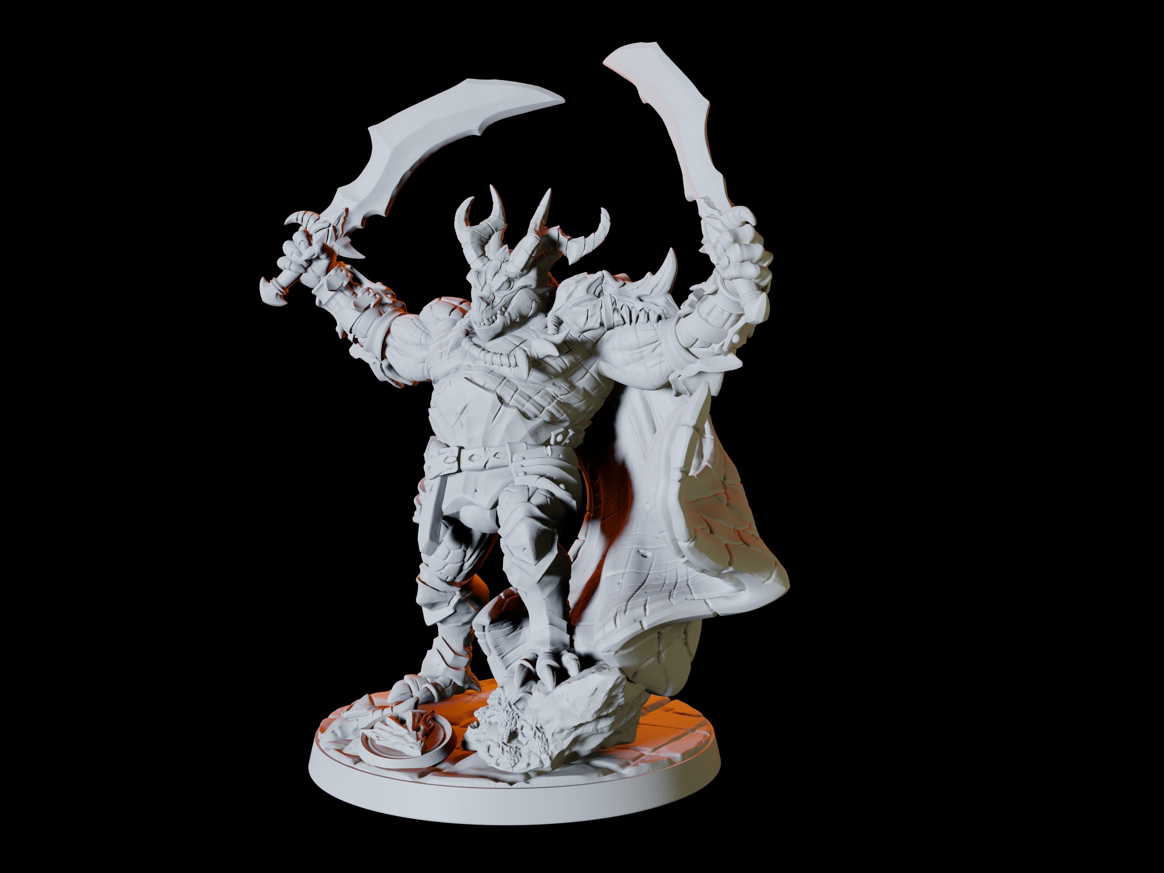 Dragonborn Champion Miniature for Dungeons and Dragons - Myth Forged