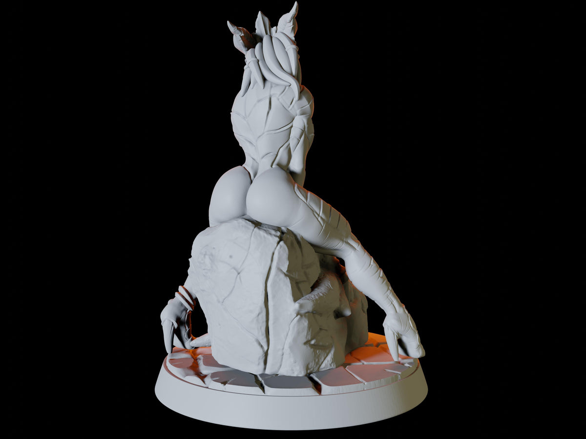 Dragonborn Pin-up Miniature for Dungeons and Dragons, Pathfinder or other TTRPGs