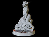 Dragonborn Pin-up Miniature for Dungeons and Dragons, Pathfinder or other TTRPGs
