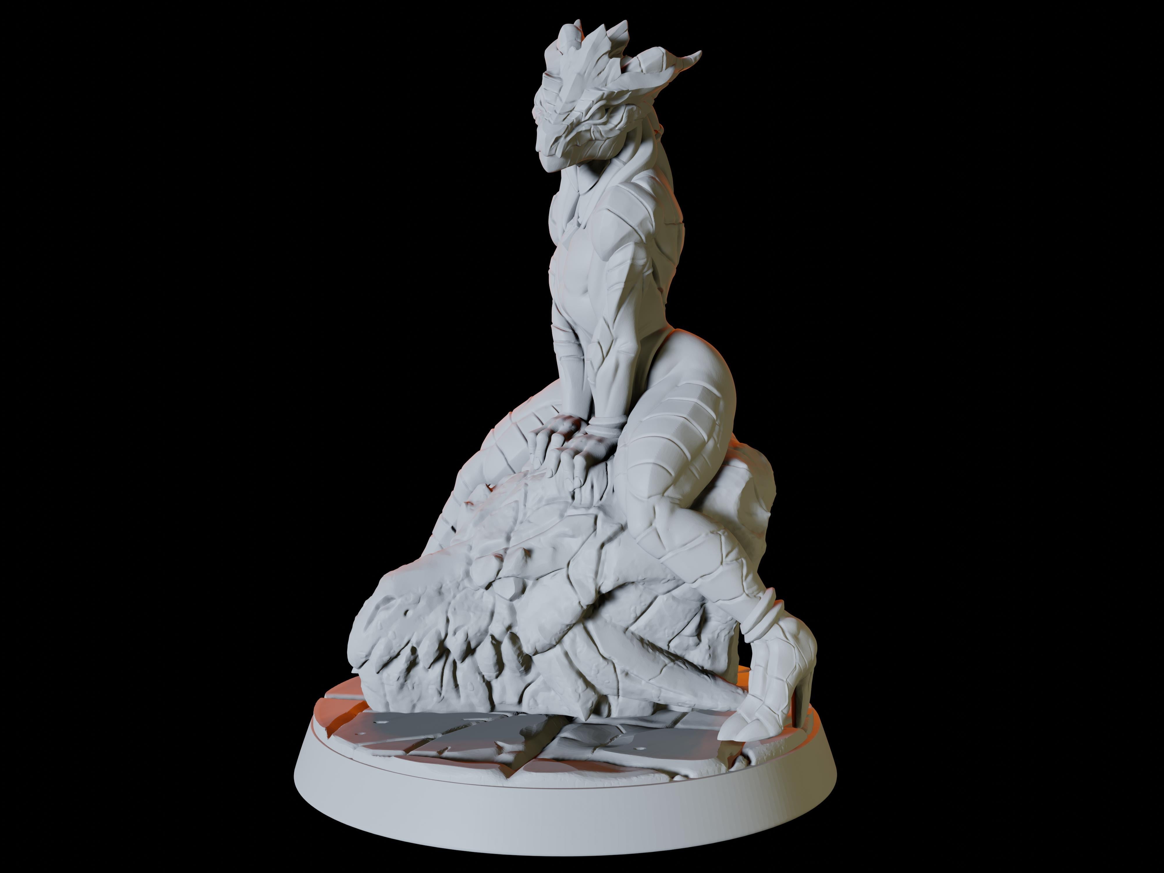 Dragonborn Pinup Miniature for Dungeons and Dragons - Myth Forged