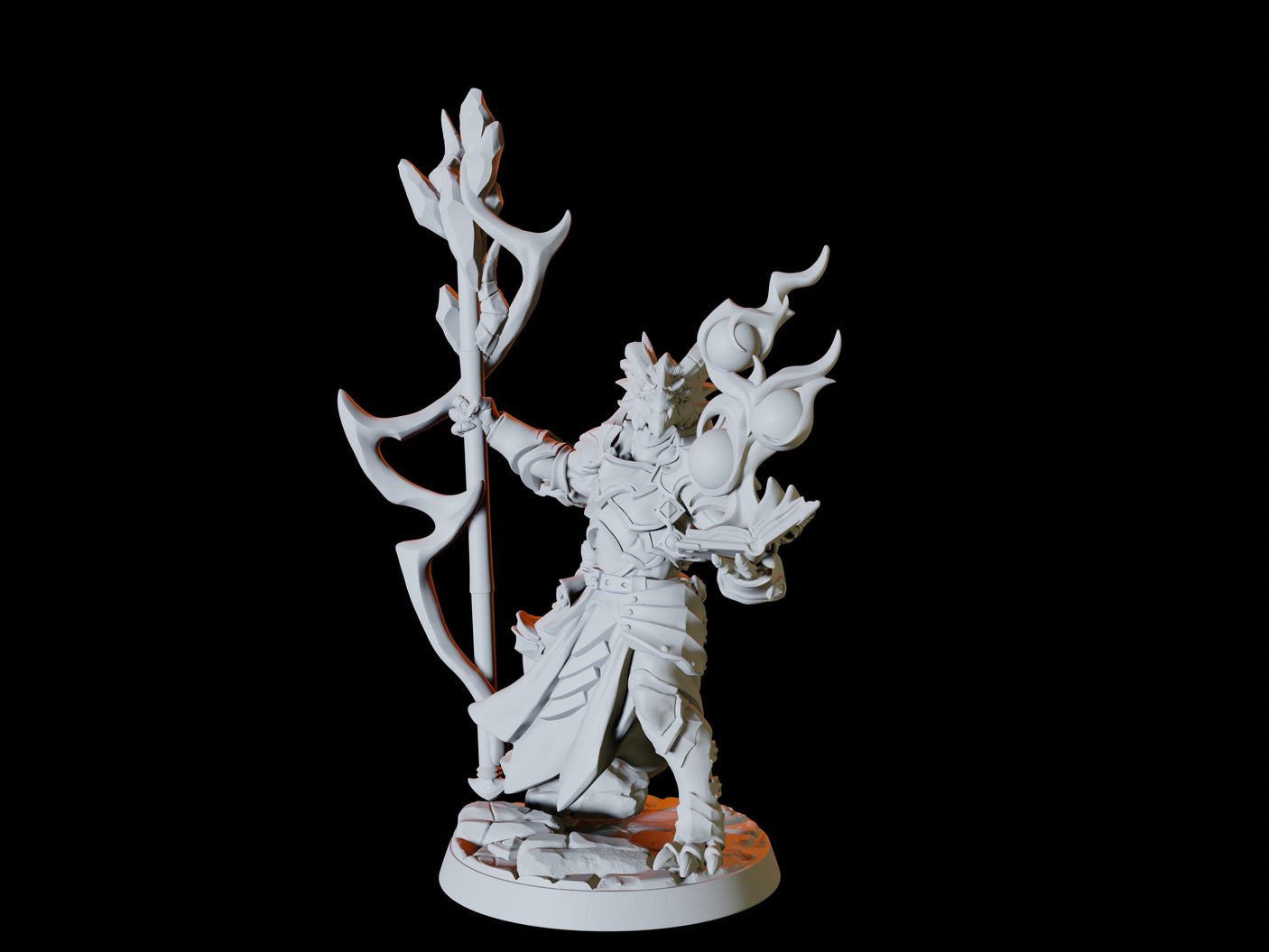 Dragonborn Sorcerer Miniature for Dungeons and Dragons, Pathfinder or other TTRPGs
