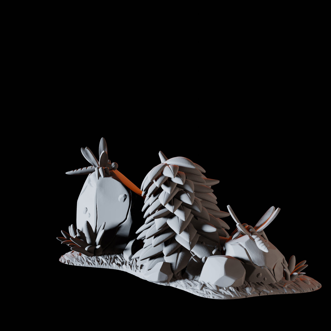 Dragonflies on Rock Miniature for Dungeons and Dragons, Pathfinder or other TTRPGs