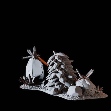 Dragonflies on Rock Miniature for Dungeons and Dragons, Pathfinder or other TTRPGs