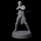 Dralfar - Grinning Blade Dancer Miniature for Dungeons and Dragons, Pathfinder or other TTRPGs