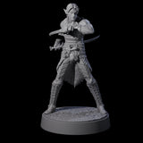 Dralfar - Grinning Blade Dancer Miniature for Dungeons and Dragons, Pathfinder or other TTRPGs